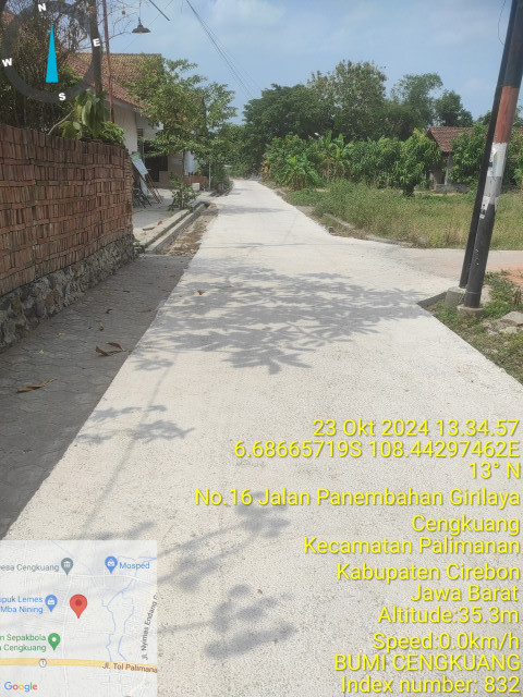 PERKERASAN JALAN GANG RABAT BETON NY.ERI S.D GD.PUPUK